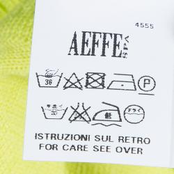 Pre Owned Moschino Couture Green Soda Pop Printed Sweater L