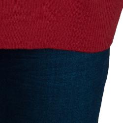 Pre Owned Moschino Drink Print Knit Sweater L