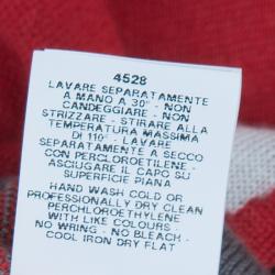 Pre Owned Moschino Drink Print Knit Sweater L