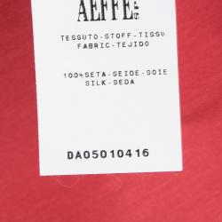 Pre Owned Moschino Red Sleeveless Cocktail Dress and Bolero Set M