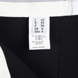 Pre Owned Moschino Black Straight Fit Tailored Trousers S