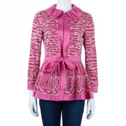 Moschino Ruffle-Collar Lace Jacket M