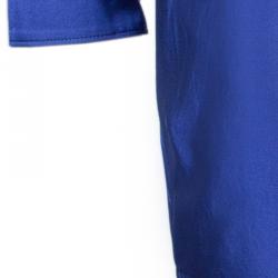 Pre Owned فستان موسكينو أزرق ملكي بأكمام طويلة S