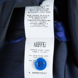 Pre Owned فستان موسكينو أزرق ملكي بأكمام طويلة S