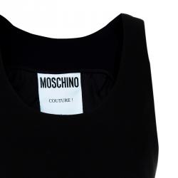 Pre Owned Moschino Couture Black Sleeveless Dress S