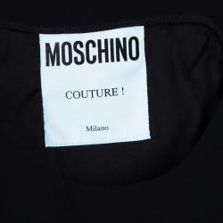 Pre Owned Moschino Couture Black Sleeveless Dress S