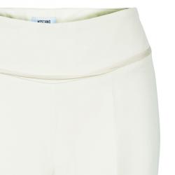 Pre Owned Moschino Cream Flare Pants S