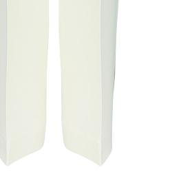 Pre Owned Moschino Cream Flare Pants S