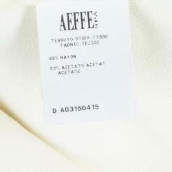 Pre Owned Moschino Cream Flare Pants S