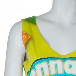 Pre Owned Moschino Couture Jeremy Scott Gummy Teddy Bear Sleeveless Mini Dress M