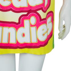 Pre Owned Moschino Couture Jeremy Scott Gummy Teddy Bear Sleeveless Mini Dress M