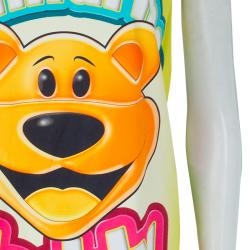 Pre Owned Moschino Couture Jeremy Scott Gummy Teddy Bear Sleeveless Mini Dress M