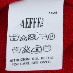 Pre Owned Moschino Couture M Motif Red Sweater S