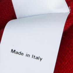 Pre Owned Moschino Couture M Motif Red Sweater S