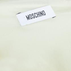 Moschino Pastel Yellow Sleeveless V-Neck Dress M