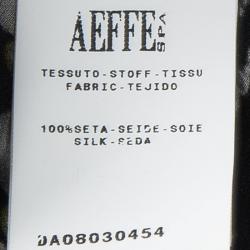 Pre Owned Moschino Printed Silk Bow Detail Lace Trim Sheer Camisole M