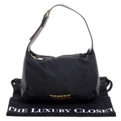 Pre Owned Moschino Black Nylon Shoulder Bag