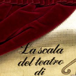 Pre Owned Moschino Multicolor Patent Leather/Leather and Velvet Lascala Del Teatro Di Moschino Bag