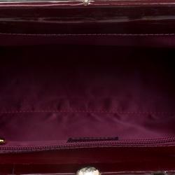 Pre Owned Moschino Multicolor Patent Leather/Leather and Velvet Lascala Del Teatro Di Moschino Bag