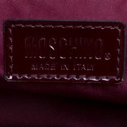 Pre Owned Moschino Multicolor Patent Leather/Leather and Velvet Lascala Del Teatro Di Moschino Bag