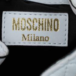 Pre Owned Moschino Black Quilted Leather Mini Backpack