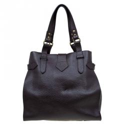 Mulberry Choco Brown Leather Elgin Tote