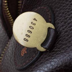 Mulberry Choco Brown Leather Elgin Tote
