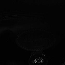 Pre Owned Mulberry Black Satin Embellished Clemmie Clutch