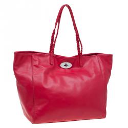 Mulberry Red Nappa Soft Leather Medium Dorset Tote