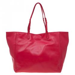Mulberry Red Nappa Soft Leather Medium Dorset Tote