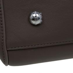 Pre Owned Mulberry Taupe Leather Willow Tote