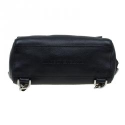 Pre Owned Mulberry Black Leather Mini Cara Delevingne Backpack Tote