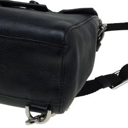 Pre Owned Mulberry Black Leather Mini Cara Delevingne Backpack Tote