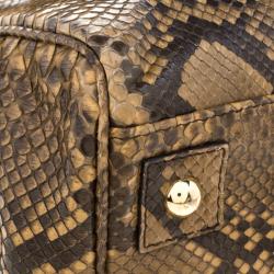 Mulberry Brown Python Bayswater Satchel