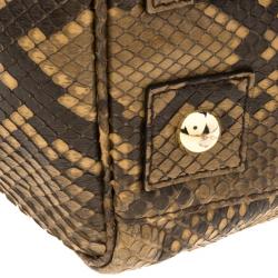 Mulberry Brown Python Bayswater Satchel