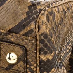 Mulberry Brown Python Bayswater Satchel