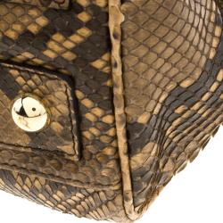 Mulberry Brown Python Bayswater Satchel