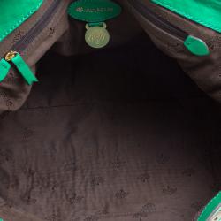 Pre Owned Mulberry Green Leather Oversized Alexa Satchel