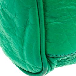 Pre Owned Mulberry Green Leather Oversized Alexa Satchel