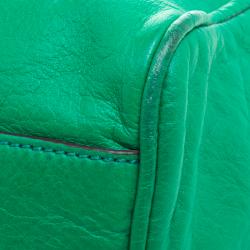 Pre Owned Mulberry Green Leather Oversized Alexa Satchel