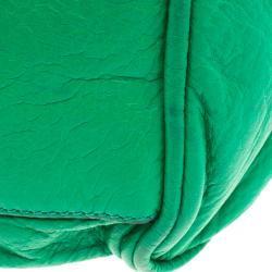 Pre Owned Mulberry Green Leather Oversized Alexa Satchel