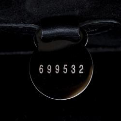 Pre Owned Mulberry Grey/Cream Leopard Print Patent Leather Bayswater Shoulder Bag