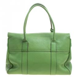 Pre Owned Mulberry Green Leather Bayswater Satchel