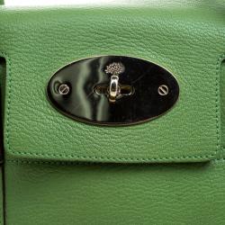 Pre Owned Mulberry Green Leather Bayswater Satchel