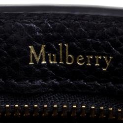 Pre Owned Mulberry Black Grained Leather Bayswater Tote