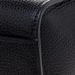 Pre Owned Mulberry Black Grained Leather Bayswater Tote