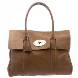 Pre Owned Mulberry Brown Leather Bayswater Satchel