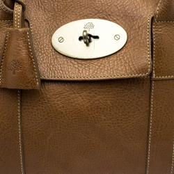 Pre Owned Mulberry Brown Leather Bayswater Satchel