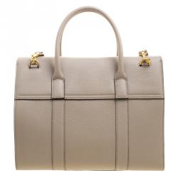 Pre Owned Mulberry Beige Leather Bayswater Satchel