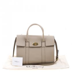 Pre Owned Mulberry Beige Leather Bayswater Satchel
